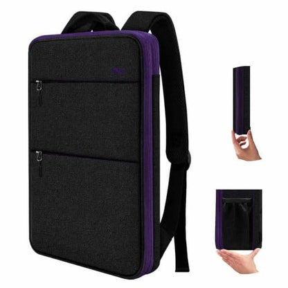 Slim & Expandable Laptop Backpack Water Resistant Backpack Travel Backpack Compatible with MacBook Air/Pro/Neo 13-14 inch, XPS 13/14, Surface 13.5" and Most 13-14 Notebooks，B01PU01 - color: B01pu01, size: 13"-14"