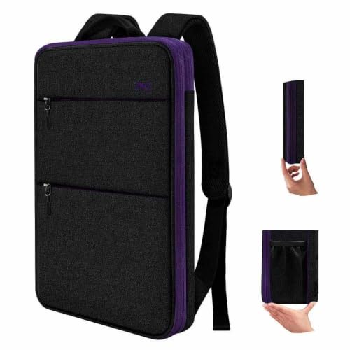 Slim & Expandable Laptop Backpack Water Resistant Backpack Travel Backpack Compatible with MacBook Air/Pro/Neo 13-14 inch, XPS 13/14, Surface 13.5" and Most 13-14 Notebooks，B01PU01 - color: B01pu01, size: 13"-14"