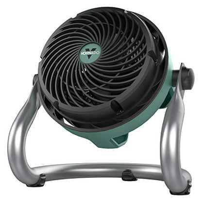 Vornado EXO51 Small Heavy Duty Air Circulator, 3-Speed High Velocity Shop Fan, Dustproof and Water-Resistant, Powerful Motor, Industrial High Impact Case, Whole Room Air Circulator, Green - style: EXO51 - Small