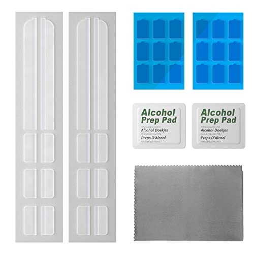 Privacy Screen Adhesive Strips and Slide Mount Tabs for Laptop Computer Monitor, Privacy Screen Slide Mount Tabs *2, Privacy Screen Adhesive Strips *2, 1pcs Microfiber Cloth, 2pcs Screen Cleaning Kit - size: Universal - All Aspect Ratios