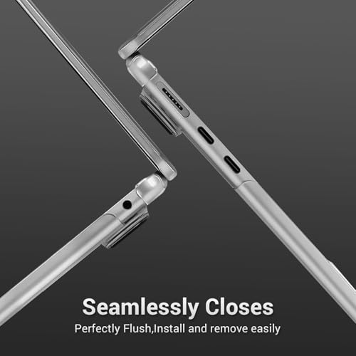 MOSISO Compatible with MacBook Air 13 inch Case M5 M4 M3 M2 2026-2022 | 2 in 1 Kit Anti-Fingerprints Shell for Mac Air 13.6, Ultra Seamlessly Closes Cover, A3449 A3240 A3113 A2681, Matte Clear - color: Matte Clear