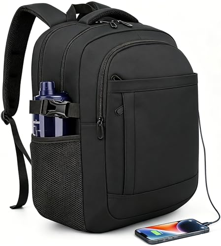 DEYACE Laptop Backpack 17 Inch Large Computer Bag for Men with USB Charger Port 18x14x8 Flight Approved Personal Item Travel Laptop Backpacks
