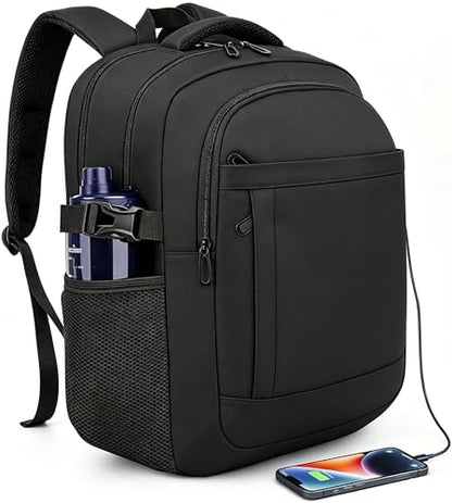 DEYACE Laptop Backpack 17 Inch Large Computer Bag for Men with USB Charger Port 18x14x8 Flight Approved Personal Item Travel Laptop Backpacks