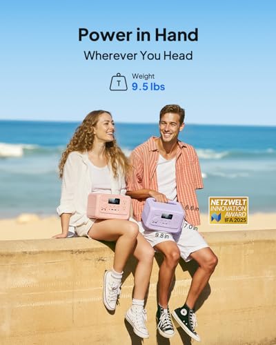 BLUETTI Elite 30 V2 Portable Power Station 288Wh 600W LFP Solar Generator | AC Outlet (Power Lifting 1500W), Fast Charging LiFePO4 Battery Backup, UPS Backup Power for Camping, Road Trip, Outage - style: BLUETTI Elite 30 V2 Twilight Glow Purple