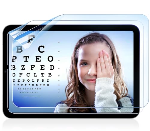 IPROKKO 2 Pack Blue Light Screen Protector For iPad Mini 7 A17 Pro/6th 8.3" | Eye Protection, Matte Anti Glare/Scratch, Harmful Light Filter, Bubble Free, Compatible With iPad Mini 7/6 Gen 2024/2021 - color: Blue, size: A-iPad Mini 8.3” 2021/2024