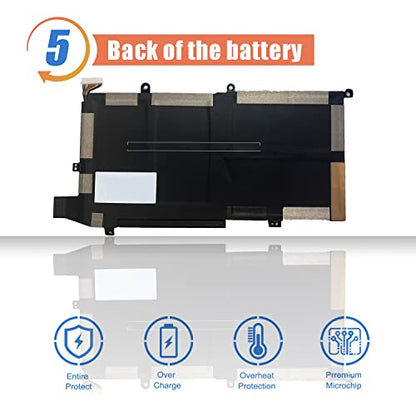 ASODI 66.52Wh WS04XL Laptop Battery Replacement for HP Spectre x360 14t-ea00 14-ea0002ni 14-ea0002nx 14-ea0003ns Series Notebook WSO4XL HSTNN-DB9Z L97352-2D1 L97357-005 7.7V 8210mAh - size: 11.5*7.2*1.26 inches WS04XL