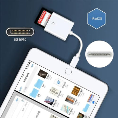 USB 2.0 Type C USB-C to Standard SD SDXC SDHC Card Reader Adapter Compatible with MacBook Laptop Tablet Phone - style: SD single port