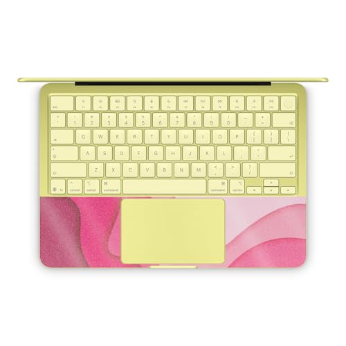 Glossy Glitter Laptop Skin Compatible with Apple MacBook Neo - Papercraft Magenta - Premium 3M Vinyl Protective Wrap Decal Cover - Easy to Apply | Crafted in the USA by MightySkins - color: Papercraft Magenta, size: MacBook Neo Full Cover Skin, style: Glo