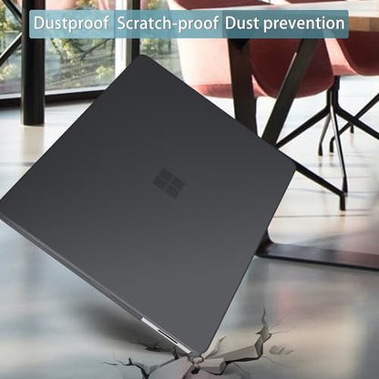 Mektron Matte Case for 13.8" Microsoft Surface Laptop 8 2026 Fits Surface Laptop 13.8 Inch 7 2024 Cover (Model: 2036),Keyboard Cover +Screen Protector +Dust Plugs, Matte Black - color: Matte Black
