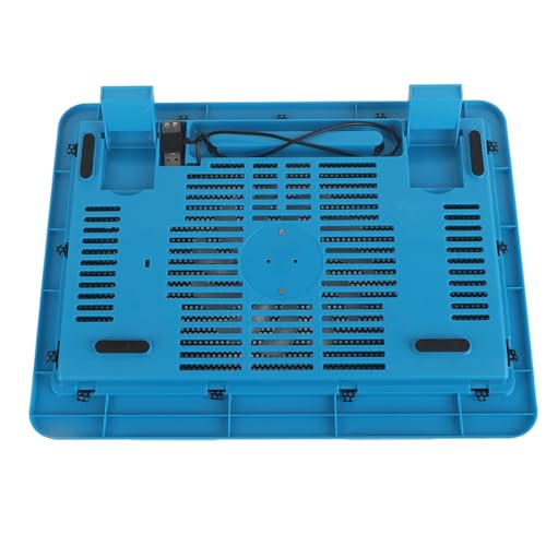 Yosoo Health Gear Laptop Cooling Pad with Big Fan, USB Powered Stand for 14" or Smaller Notebooks, Quiet Laptop Cooler Base (Blue) - color: Blue