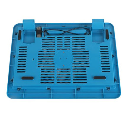 Yosoo Health Gear Laptop Cooling Pad with Big Fan, USB Powered Stand for 14" or Smaller Notebooks, Quiet Laptop Cooler Base (Blue) - color: Blue