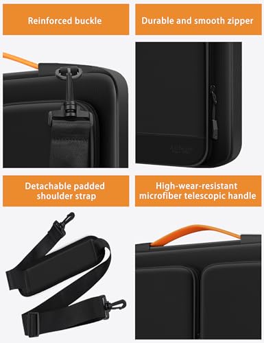 Alfheim Laptop Bag 15,6-16 inch Laptop Cover, 360° Protective Waterproof Shockproof Lightweight MacBook Pro 16 Notebook Briefcase, Compatible with ASUS Lenovo Dell Samsung - color: Dark Grey, size: 15.6"-16"