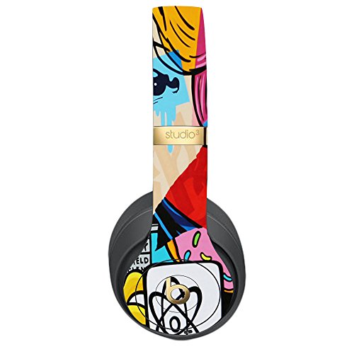 MightySkins Skin Compatible with Beats Studio 3 Wireless - Cartoon Mania | Protective, Durable, and Unique Vinyl Decal wrap Cover | Easy to Apply, Remove, and Change Styles | Made in The USA