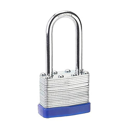 Lock, 1-9/16" (40mm) Laminated Keyed Padlocks, keyed Alike Locks, 2 inch Long Shackle Locks- Pack of 12 - color: Pack of 12 (Long)