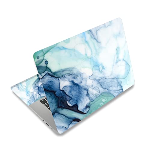 12.1 13 13.3 14 15 15.4 15.6 Inches Personalized Laptop Skin Sticker Decal Universal Netbook Skin Sticker Reusable Notebook PC Art Decal Protector Cover Case (Blue Marble 1) - color: Blue Marble 1
