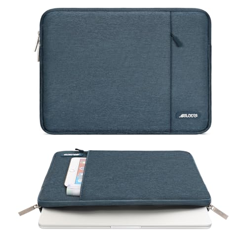 MOSISO Laptop Case 13 inch, Laptop Sleeve Bag with Pocket | Compatible with MacBook Neo A3404 2026/Air/Pro 13 M5/M4/M3/M2/M1 2026-2016, Polyester Vertical Computer Bag, Haze Blue - color: Haze Blue, size: 13 inch