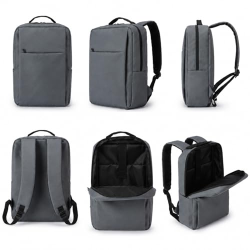 Laptop Backpack for Women & Men, 15.6" Laptop and Tablet Bag with Computer Compartment – Lightweight, Durable Travel & Work Backpacks, Grey - color: Backpack 01 Grey