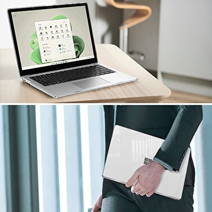Fintie Case for 13.5 Inch Microsoft Surface Laptop 5/4/3 with Metal Keyboard (Model: 1951/1868) - Protective Slim Snap On Hard Shell Cover (Crystal Clear) - color: Crystal Clear
