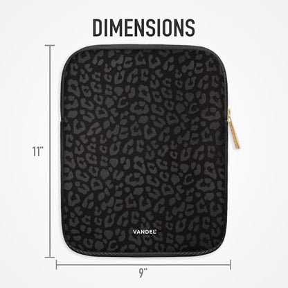 Vandel 9-11 Inch Tablet Sleeve, iPad Sleeve 11 inch Travel Pouch, Fits iPad Pro 11 Inch M4/ 10th Generation 10.9, 9/8th Gen 10.2/ Air 11" 5/4/3 10.9"/10.5", Pro 11 M2, Tab S8/S9 - color: c. Black Leopard, size: 9-11 Inch Tablet