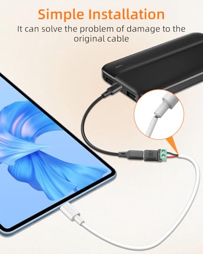 GELRHONR USB C Female to 2Pin Screw Terminal Adapter, 5V Type C to 2 Pin Solderless Converter Connector for DIY, USBC Repairment and Small Appliances, 5Pack (C Female to 2Pin) - style: C Female to 2Pin