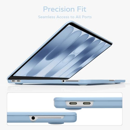 B BELK for MacBook Neo Case 13 inch 2026 Release Model A3404, Airy Blue | Matte Hard Shell Case with Keyboard Cover & Screen Protector, 1:1 Precision Fit Protective Laptop Cover for New Mac Neo Case - color: Airy Blue