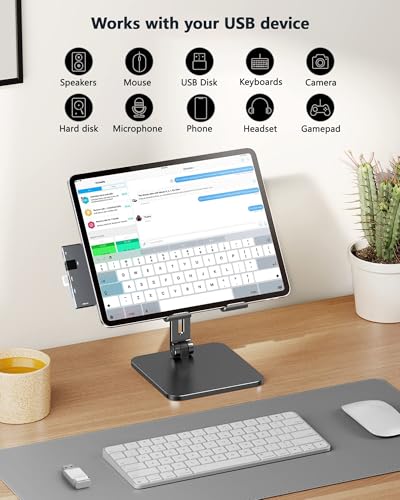 USB C Hub for MacBook, USB-C Hub 7-in-2, for Thunderbolt 4 Port, 4K 60Hz HDMI, Ethernet, 2 USB A Data Ports microSD SD Card Reader for MacBook Pro 13 Inch, MacBook Air M1 M2 M3 iPad Dell Lenovo