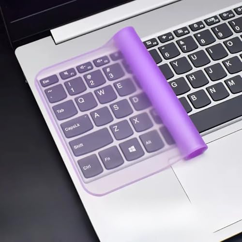15-17 Inches Laptop Keyboard Cover – 2PCS Silicone Dustproof Protective Film - Purple