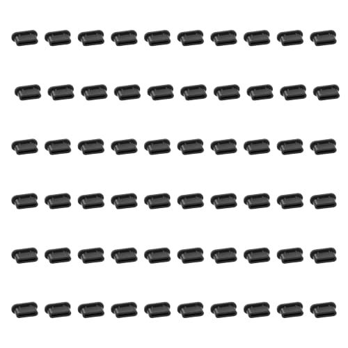 60PCS Silicone Type C Port Anti Dust Plugs USB C Dust Cover Cap for iPhone 15 Samsung Galaxy S20 S21 S22 S23 Pixel MacBook Charge Cable Female | Environment-friendly - size: M