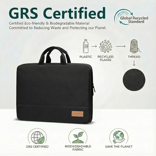 bagasin 13.3 Inch Laptop Sleeve Case TSA Friendly | Laptop bag fits MacBook Pro 14, Water-resistant - color: Black, size: 13-13.3