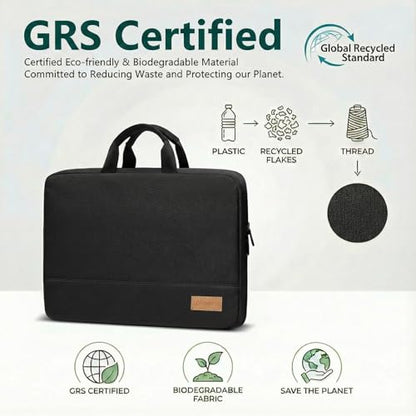 bagasin 13.3 Inch Laptop Sleeve Case TSA Friendly | Laptop bag fits MacBook Pro 14, Water-resistant - color: Black, size: 13-13.3