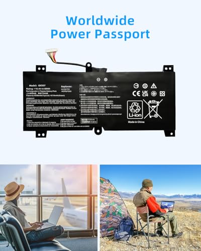 66Wh C41N1731 Laptop Battery for Asus ROG Strix G17 G712, G712LV, G712LW, G712LWS, G512LU, G512LV, G512LW, G512LWS, G531GU, G531GV, G531GW, G532LV, G532LW, G532LWS, G712LU,15.4V High Performance - style: C41N1731-St1