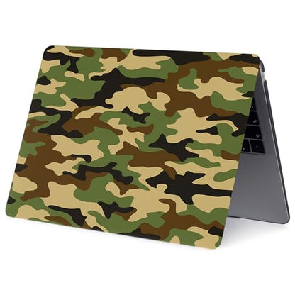 Hard Case Compatible with Old Version MacBook Pro 13 inch Case 2012 2011 2010 2009 2008 Release A1278 with CD-ROM, Laptop Plastic Hard Case Shell & Keyboard Cover, Green Camouflage - color: Green Camouflage, size: A1278(Pro 13" w/CD-ROM 2008-2012)