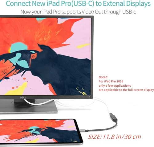 USB C to Mini Displayport (4K@60Hz), Thunderbolt 3 to Mini DisplayPort Adapter for iPhone 15/16/17 Series, M2-M4 MacBook, MacBook Air/Pro 2018-2025, Galaxy S21-S25, Steam Deack and Rog Ally