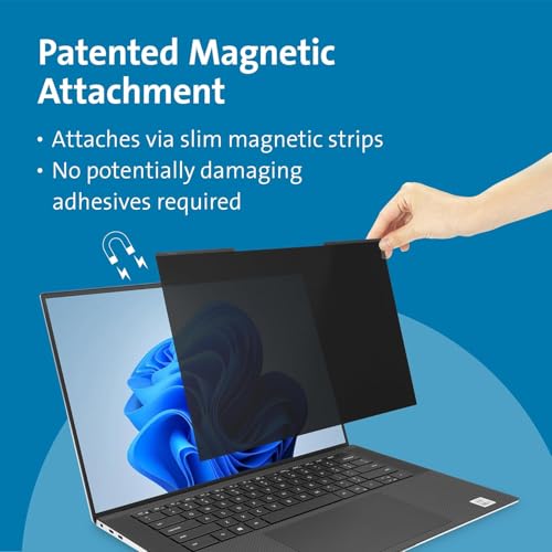 Kensington MagPro™ Magnetic Laptop Privacy Screen 14 inch, Removable 16:10 Laptop Privacy Filter, Anti-Glare, Blue Ray Reduction, Compatible with HP/Dell/Acer/Asus/Samsung/Lenovo (K55254WW) - size: 14" 16:10