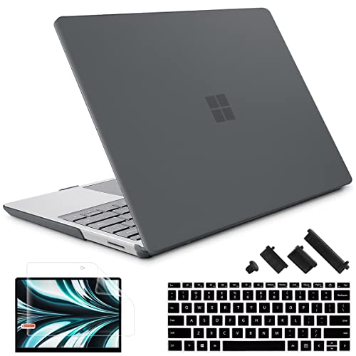 Case for Surface Laptop 5/4/3 13.5", Matte Black | Hard Shell Case with Keyboard Cover & Screen Protector. Fits Surface Laptop 5/4/3 13.5" Metal Palm Rest Models 1951/1868. - color: Matte Black