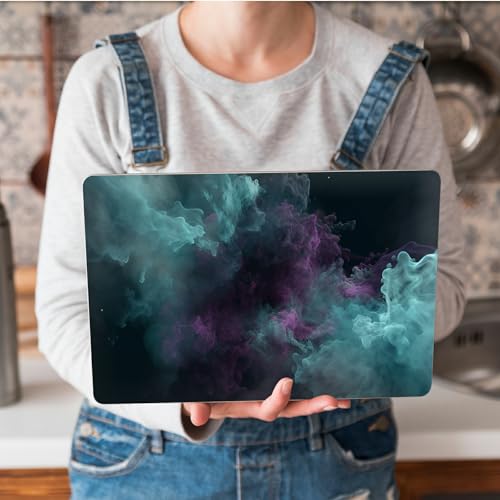 Universal Laptop Skin Sticker with 2 Wrist Pad Skins, Waterproof Scratch Resistant Vinyl Laptop Cover Decal, Cut to Fit for 11–15.6 Inch MacBook HP Dell Lenovo, Abstract Smoke - color: Abstract Smoke