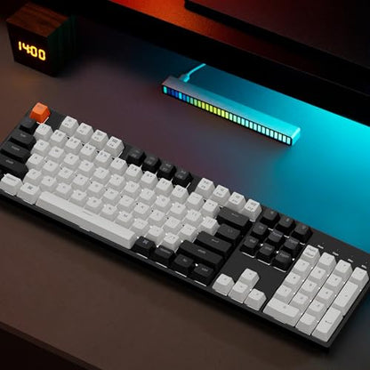 Keychron C2 Full Size 104 Keys Wired Mechanical Gaming Keyboard for Mac Layout, Gateron G Pro Brown Switch/White LED Backlight/Double Shot ABS Keycaps/USB C Computer Keyboard for Windows Laptop