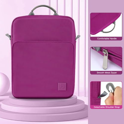Dadanism 9-11 Inch Tablet Sleeve Bag Carrying Case with Shoulder Strap | Fits iPad (A16) 11", iPad 10th Gen 10.9", iPad Air M4/Pro M5 11", iPad 9/8/7th 10.2", Galaxy Tab A11+ Plus 11", Fuchsia - color: Fuchsia, size: 9-11 Inch