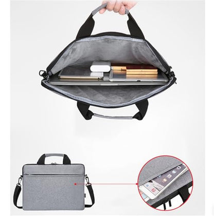 Laptop Bag Water-resistant Laptop Sleeve Case with Shoulder Straps & Handle, Computer Slim Briefcase - color: Pink, size: 14