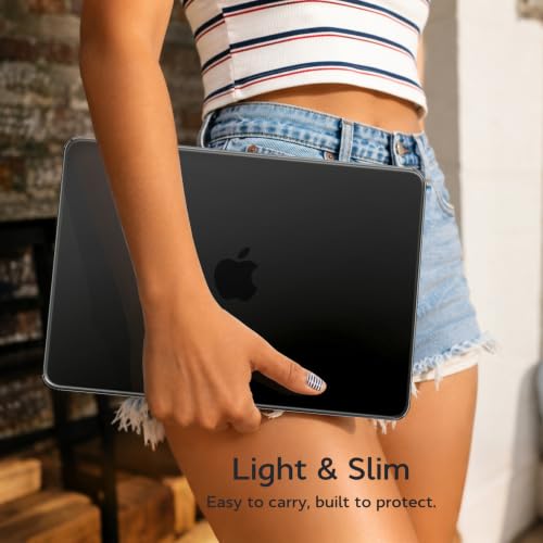 B BELK for MacBook Neo Case 13 inch 2026 Release Model A3404, Crystal Black | Scratch Resistant Protective Hard Shell for Mac Neo Case with Keyboard Cover & Screen Protector, Lightweight, Easy Snap-On - color: Crystal Black