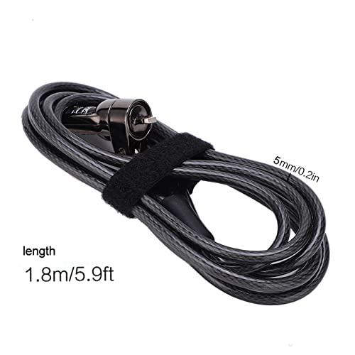 Laptop Cable Lock, Combination Steel Security Cord | Anti Theft Adjustable Strap, Notebooks Projectors Compatible, Office Travel Safe, Physical Deterrent, Hardware Attachment