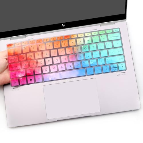 Keyboard Cover for HP Envy x360 13-bf 13t-bf 13-bf0013dx 13-bf0797nr 13t-bf000 13-bf0121TU 13-bf0123TU 13-bf0059tu 13.3 inch Laptop Skin(NOT for Envy 13-ba 13-bd 13-be Series)-Colorful - color: Colorful