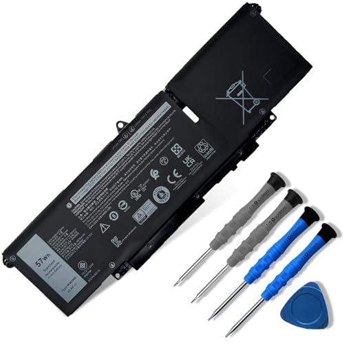 57Wh WW8N8 Laptop Battery Replace for Dell Latitude 7340 7350 7440 7450 7640 7650 Series 66DWX 86D0Y FH97R 0HYH8 0CTJJ6 11.4V 4878mAh