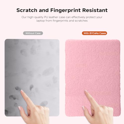 Compatible with MacBook Pro 13 inch Case M2 2026-2023 2022-2016 A2338 M1 A2251 A2289 A2159 A1989 A1708 A1706, Soft Fluffy Fuzzy Plush Faux Fur Leather Hard Shell Case & Keyboard Cover, Pink - color: Plush Pink, size: 2016-2026 Macbook Pro 13 inch M1 M2