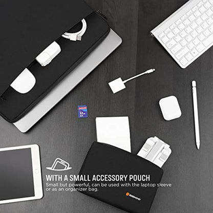 NIDOO Laptop Sleeve 13-14 inch Computer Bag Case for Lenovo Thinkpad X1 Yoga/Chromebook 3 / HP EliteBook 640 645 840/13.5" Surface Book 3/14.4 Surface Laptop Studio / 14.6" Galaxy Tab S8 Ultra - color: Black, size: 13-14 Inch