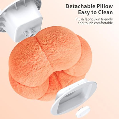 CreaDream Pumpkin Tablet Pillow Stand, Adjustable Pillow Stand for Lap Bed | Detachable Snack Bowl, Fits 4.7"-13" Kindle, Tablets, iPad, Soft Plush Fabric, for Reading and Relaxation on Bed, Couch - color: Orange