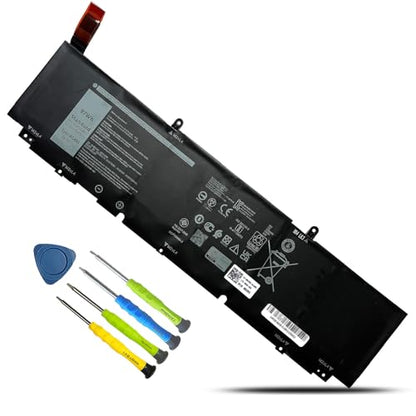 97Wh XG4K6 Laptop Battery Replacement for Dell XPS 17 9700 9710 9720 9730 Precision 5750 5760 5770 Series P92F P92F001 P92F002 P92F003 01RR3 F8CPG 0F8CPG OF8CPG 5XJ6R KVPMY KRDHV 3ICP7/54/65-2 - size: 15.07*2.35*0.23inch XG4K6