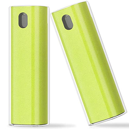 2 Pcs Fingerprint Proof Screen Cleaner,3 in 1Touchscreen Mist Cleaner Spray Wipe Cleaner Fingerprint-Proof Soft Fiber Flannel,Safe for All Phones Glasses Tablet Laptop TV Watch Screens(Green) - color: Green
