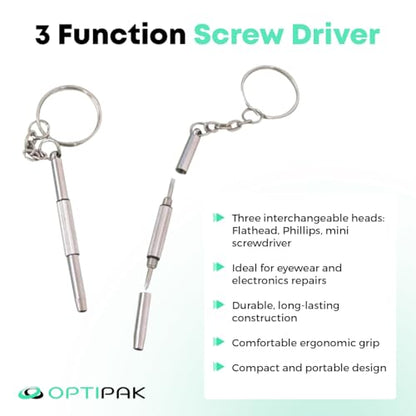 Sparkle Anti-Reflective Safe Gel Lens Cleaner & Repair Kit – (2) 2oz Glasses Cleaner Spray, (2) Microfiber Cloth & Keychain Screwdriver for Eyeglasses, Lenses & Screens (5 Piece Set) - size: 2 Fl Oz (Pack of 2), style: 2x2oz Lens Spray + 2 Microfiber Clot