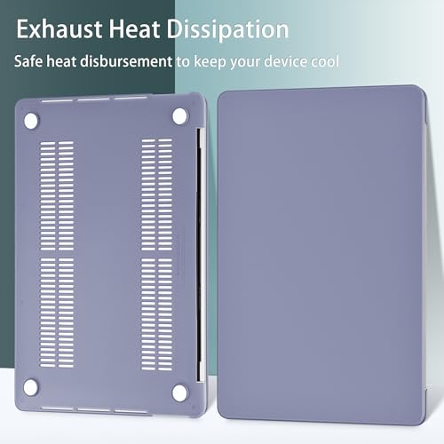 May Chen for MacBook Pro 16 inch Case 2019 2020 Release A2141 with Keyboard Cover Screen Protector for New 16 inch MacBook Pro Case with Touch Bar Soft Touch Plastic Hard Shell - Lavender Gray - color: Lavender Gray